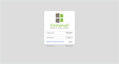 Desktop Screenshot of emmanuelbiblecollege.populiweb.com